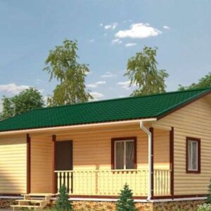 Дом из бруса / каркасный 8х11 м