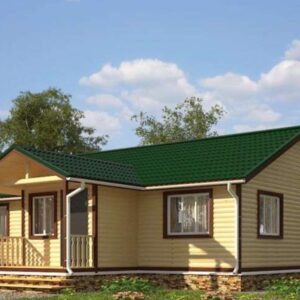 Дом из бруса / каркасный 2 этажный 11х12 м