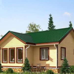 Дом из бруса / каркасный 7,5х10 м