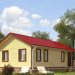 Дом из бруса / каркасный 7,2х9 м